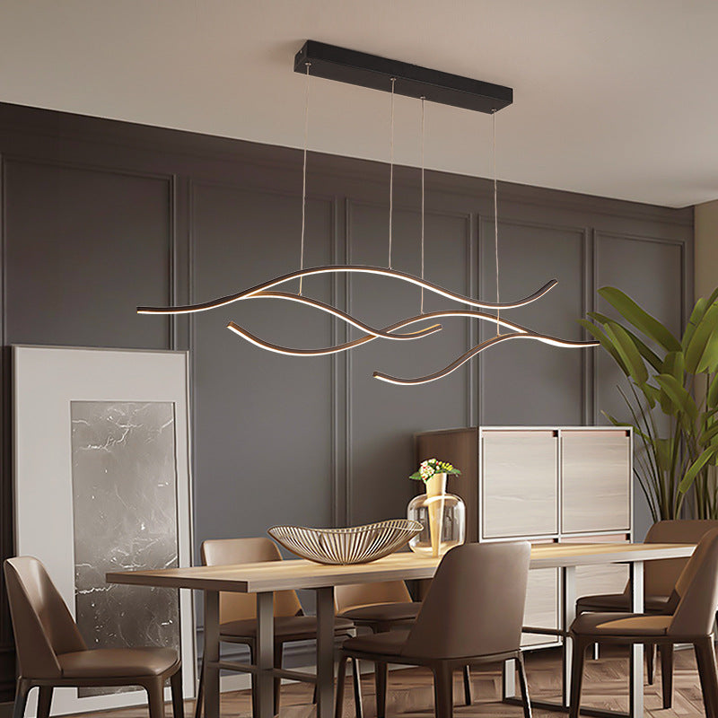 Bare Branch Metal Pendant Lighting Fixture Simplicity LED Island Light for Open Kitchen Clearhalo 'Ceiling Lights' 'Island Lights' Lighting' 2553288