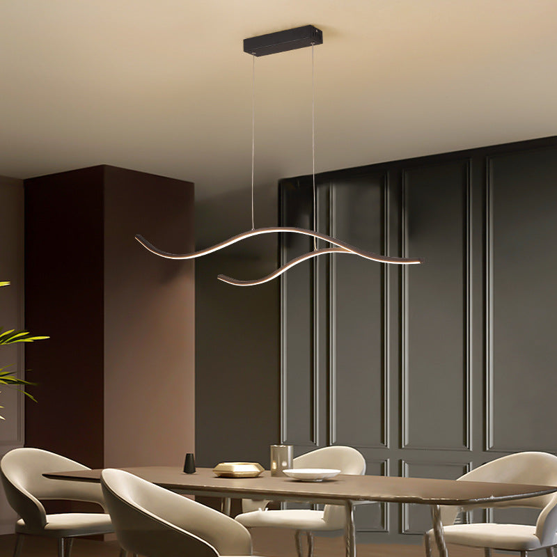 Bare Branch Metal Pendant Lighting Fixture Simplicity LED Island Light for Open Kitchen Clearhalo 'Ceiling Lights' 'Island Lights' Lighting' 2553289