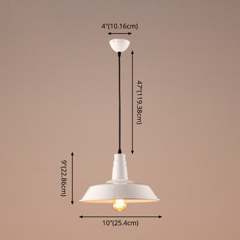 Pendant Lighting Industrial Style Shade Metal Hanging Pendant Light for Coffee Shop Clearhalo 'Art Deco Pendants' 'Black' 'Cast Iron' 'Ceiling Lights' 'Ceramic' 'Crystal' 'Industrial Pendants' 'Industrial' 'Metal' 'Middle Century Pendants' 'Pendant Lights' 'Pendants' 'Rustic Pendants' 'Tiffany' Lighting' 2554331
