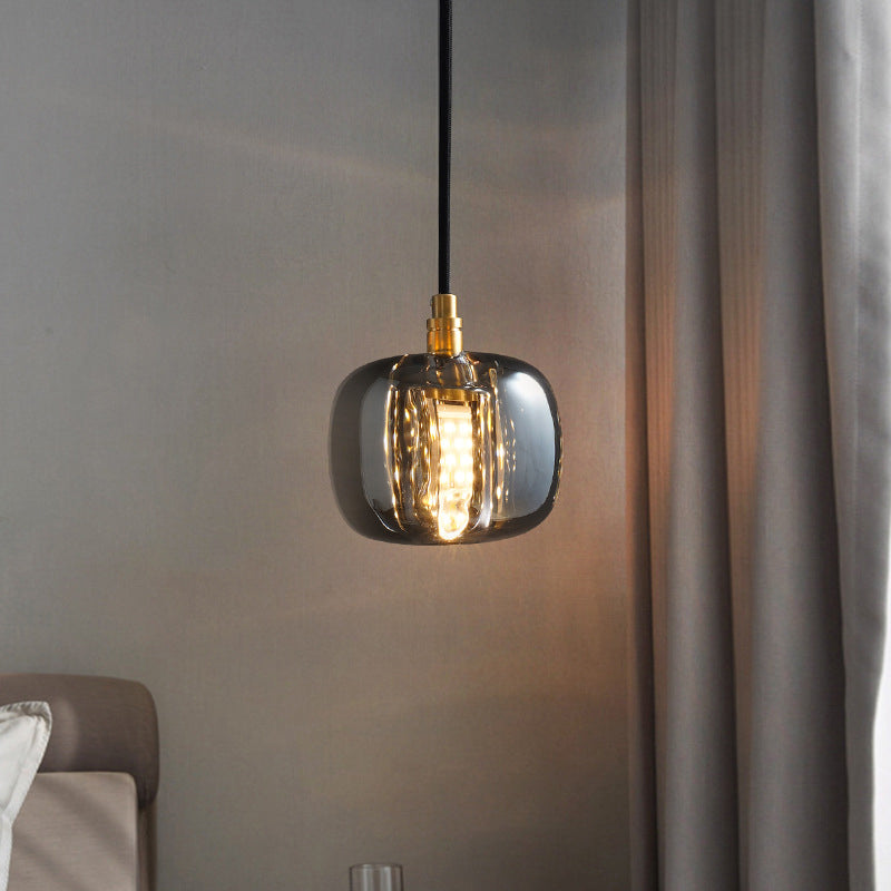 Brass Finish Mini Crystal Pendant Light Modern Style Ceiling Pendant Light for Living Room Bar Coffee Shop Clearhalo 'Ceiling Lights' 'Modern Pendants' 'Modern' 'Pendant Lights' 'Pendants' Lighting' 2554784
