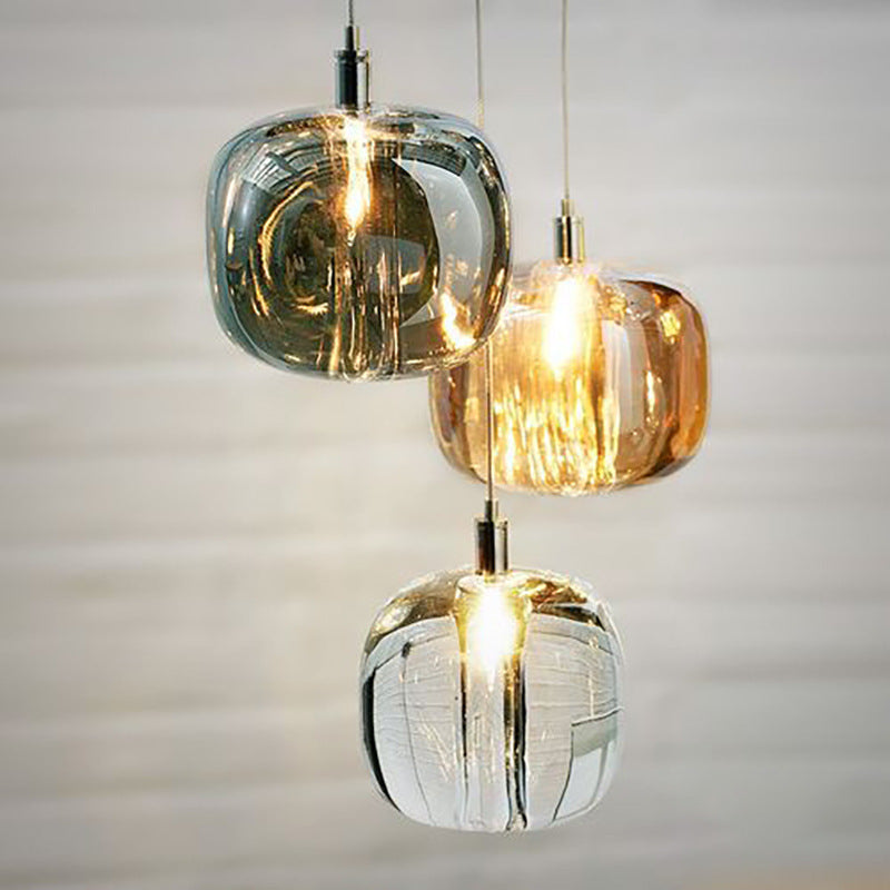 Postmodern Blown Glass Shade Ceiling Hanging Pendant Commercial Store LED Pendant Light Clearhalo 'Ceiling Lights' 'Modern Pendants' 'Modern' 'Pendant Lights' 'Pendants' Lighting' 2554817