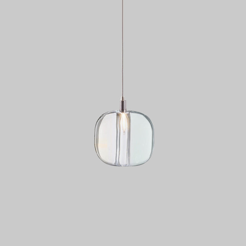 Postmodern Blown Glass Shade Ceiling Hanging Pendant Commercial Store LED Pendant Light 1 Clear Clearhalo 'Ceiling Lights' 'Modern Pendants' 'Modern' 'Pendant Lights' 'Pendants' Lighting' 2554818
