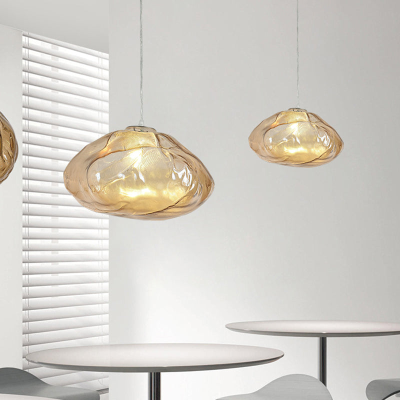 Post Modern Cloud Suspension Lighting Adjustable Cord Hanging Pendant Light Clearhalo 'Ceiling Lights' 'Glass shade' 'Glass' 'Modern Pendants' 'Modern' 'Pendant Lights' 'Pendants' Lighting' 2554949