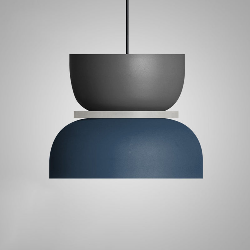 Modern Contemporary Pendant Lighting Colorful Macaron LED Hanging Light Fixture Grey Clearhalo 'Ceiling Lights' 'Modern Pendants' 'Modern' 'Pendant Lights' 'Pendants' Lighting' 2555054