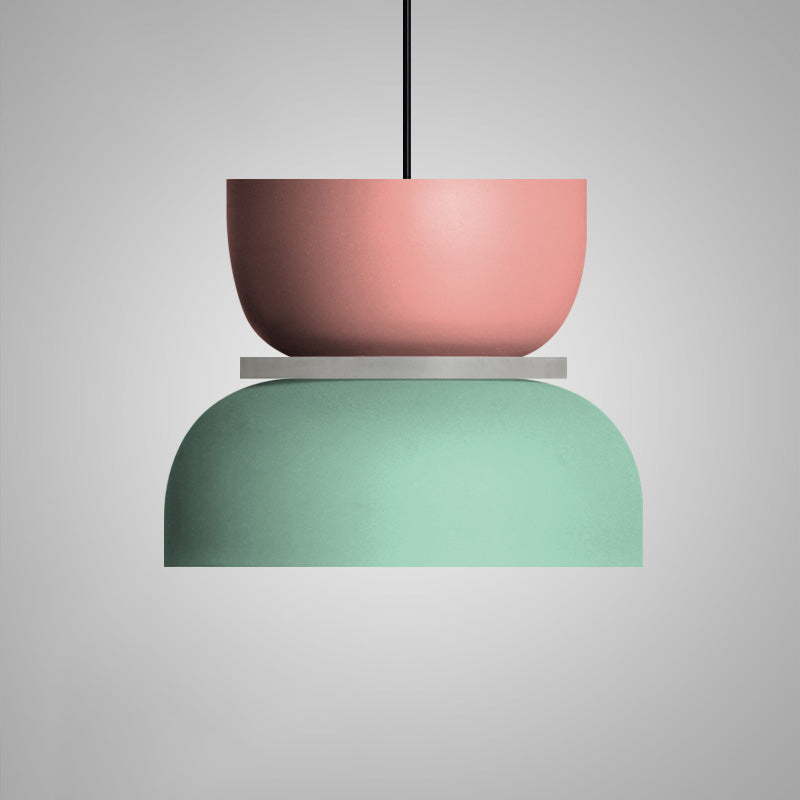 Modern Contemporary Pendant Lighting Colorful Macaron LED Hanging Light Fixture Light Green Clearhalo 'Ceiling Lights' 'Modern Pendants' 'Modern' 'Pendant Lights' 'Pendants' Lighting' 2555058