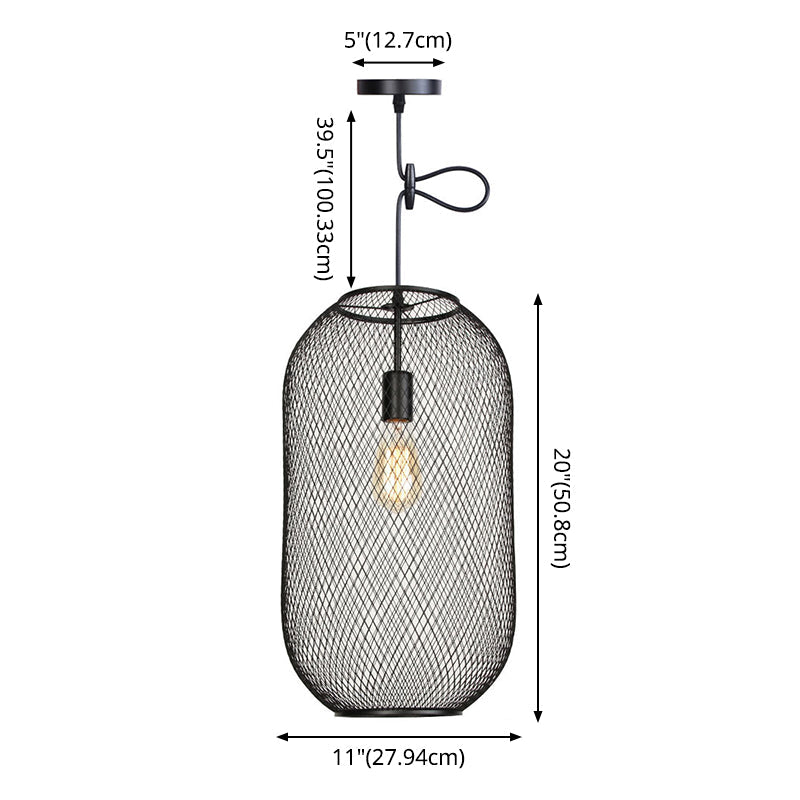 1 Light Wire Mesh Light Pendant Nordic Industrial Style Metal Hanging Lights for Bar Clearhalo 'Art Deco Pendants' 'Black' 'Cast Iron' 'Ceiling Lights' 'Ceramic' 'Crystal' 'Industrial Pendants' 'Industrial' 'Metal' 'Middle Century Pendants' 'Pendant Lights' 'Pendants' 'Rustic Pendants' 'Tiffany' Lighting' 2578859
