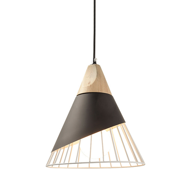 1-Light Wire Cage Pendant Lamp Nordic Macarons Style Metal Living Room Hanging Lamp Clearhalo 'Ceiling Lights' 'Modern Pendants' 'Modern' 'Pendant Lights' 'Pendants' Lighting' 2579639