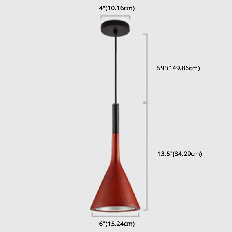 Resin Tapered Hanging Light Nordic Modern Style 1 Light Restaurant Ceiling Pendant Lamp Clearhalo 'Ceiling Lights' 'Modern Pendants' 'Modern' 'Pendant Lights' 'Pendants' Lighting' 2579860