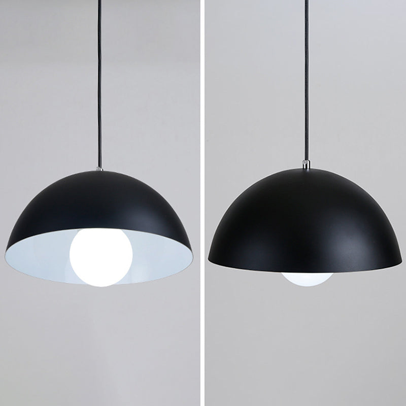 Dome Restaurant Drop Pendant Modern Style Metal 1 Light Hanging Ceiling Light Clearhalo 'Ceiling Lights' 'Modern Pendants' 'Modern' 'Pendant Lights' 'Pendants' Lighting' 2579872