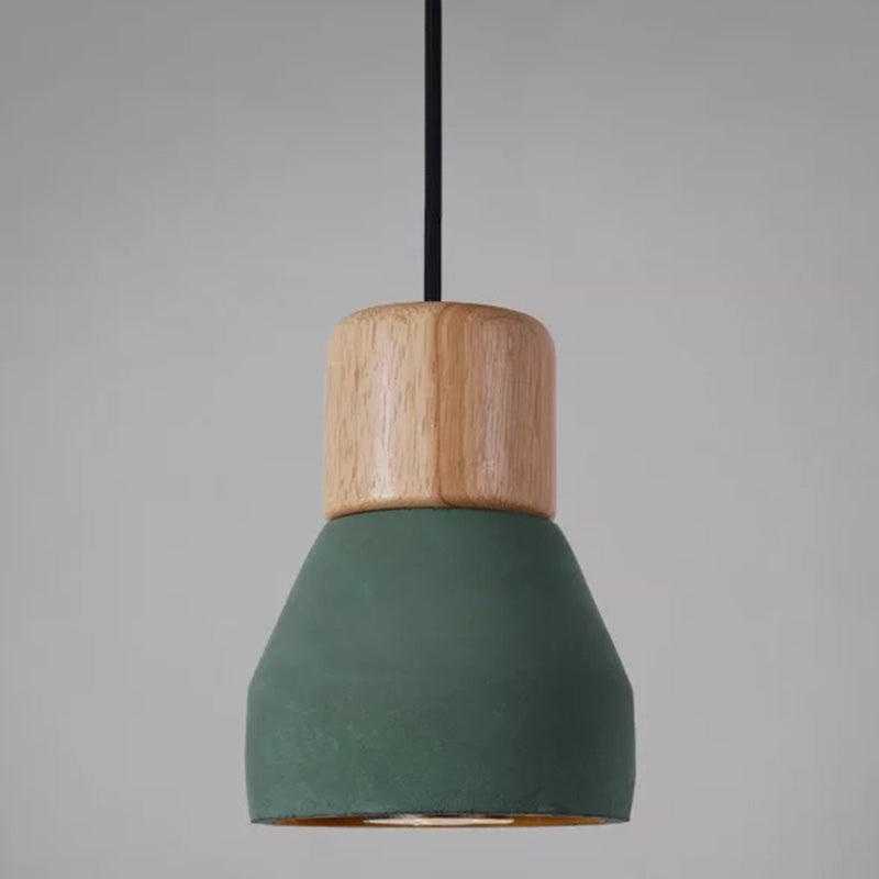 Cement Tapered Hanging Light Nordic Minimalist Style 1 Light Restaurant Down Mini Pendant Clearhalo 'Ceiling Lights' 'Modern Pendants' 'Modern' 'Pendant Lights' 'Pendants' Lighting' 2579883