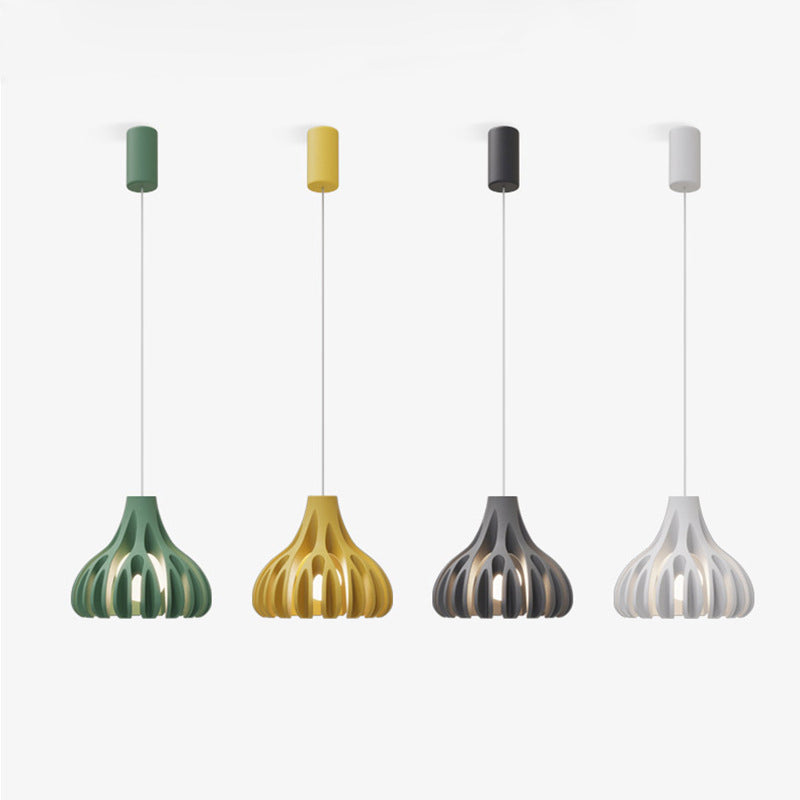1-Light Coral line Shade Pendant Lamp Nordic Modern Style Resin Hanging Lamp for Dining Room Clearhalo 'Ceiling Lights' 'Modern Pendants' 'Modern' 'Pendant Lights' 'Pendants' Lighting' 2579926