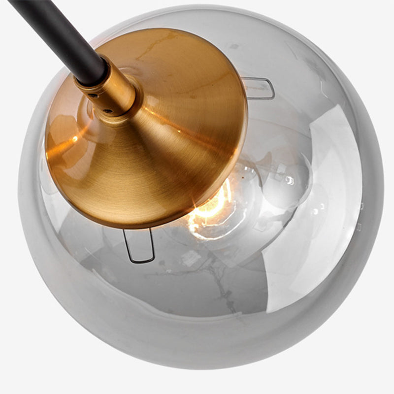 Sputnik Flush Mount Ceiling Light Ultra-Contemporary Stained Glass Ceiling Mount Chandelier for Bedroom Clearhalo 'Ceiling Lights' 'Close To Ceiling Lights' 'Close to ceiling' 'Semi-flushmount' Lighting' 2588451