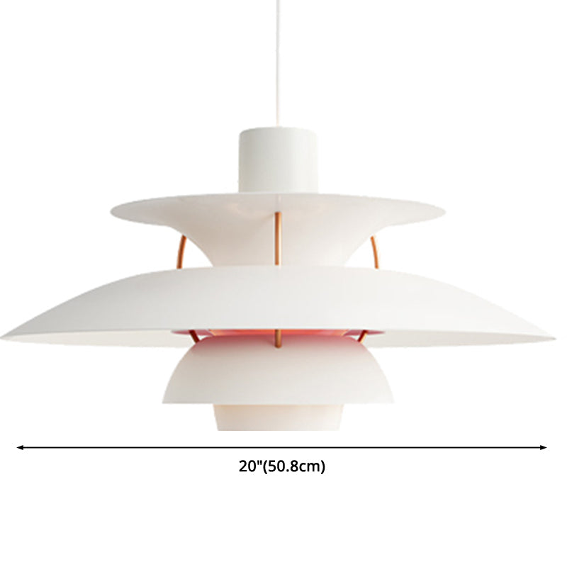 Metal Flying Saucer Hanging Light 1 Light Nordic Style Hanging Lamp for Restaurant Clearhalo 'Ceiling Lights' 'Lighting' 'Pendant Lights' 2588595_9b57a2cc-99fa-4fb6-9c92-1ddb153b2210