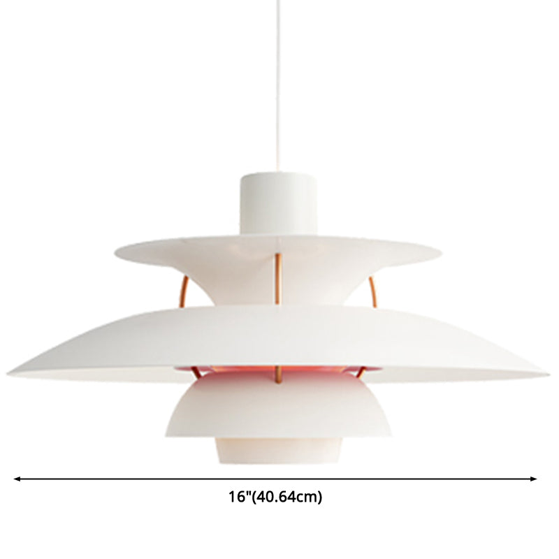 Metal Flying Saucer Hanging Light 1 Light Nordic Style Hanging Lamp for Restaurant Clearhalo 'Ceiling Lights' 'Lighting' 'Pendant Lights' 2588605_2d8dd4d1-4570-471e-9d12-438d81e34f11