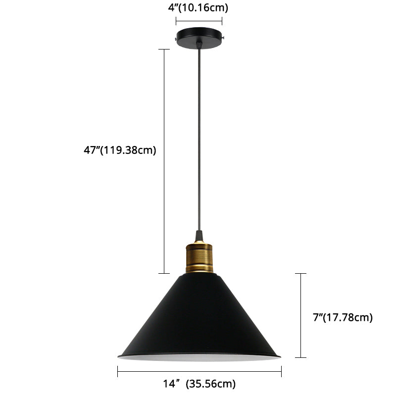 Metal Tapered Hanging Light Nordic Modern Style 1 Light Restaurant Ceiling Pendant Lamp Clearhalo 'Art Deco Pendants' 'Black' 'Cast Iron' 'Ceiling Lights' 'Ceramic' 'Crystal' 'Industrial Pendants' 'Industrial' 'Metal' 'Middle Century Pendants' 'Pendant Lights' 'Pendants' 'Rustic Pendants' 'Tiffany' Lighting' 2588759