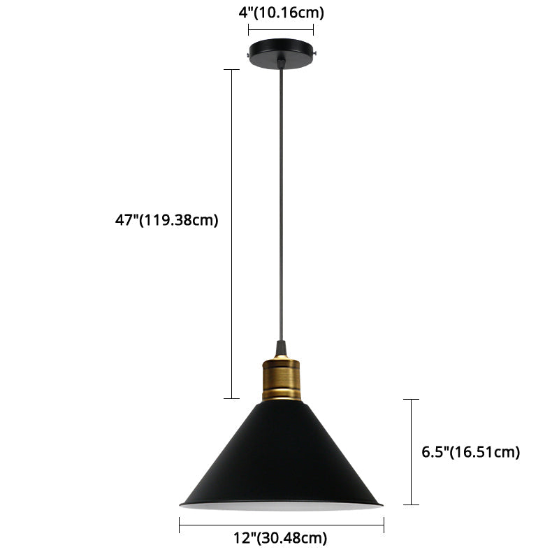 Metal Tapered Hanging Light Nordic Modern Style 1 Light Restaurant Ceiling Pendant Lamp Clearhalo 'Art Deco Pendants' 'Black' 'Cast Iron' 'Ceiling Lights' 'Ceramic' 'Crystal' 'Industrial Pendants' 'Industrial' 'Metal' 'Middle Century Pendants' 'Pendant Lights' 'Pendants' 'Rustic Pendants' 'Tiffany' Lighting' 2588760