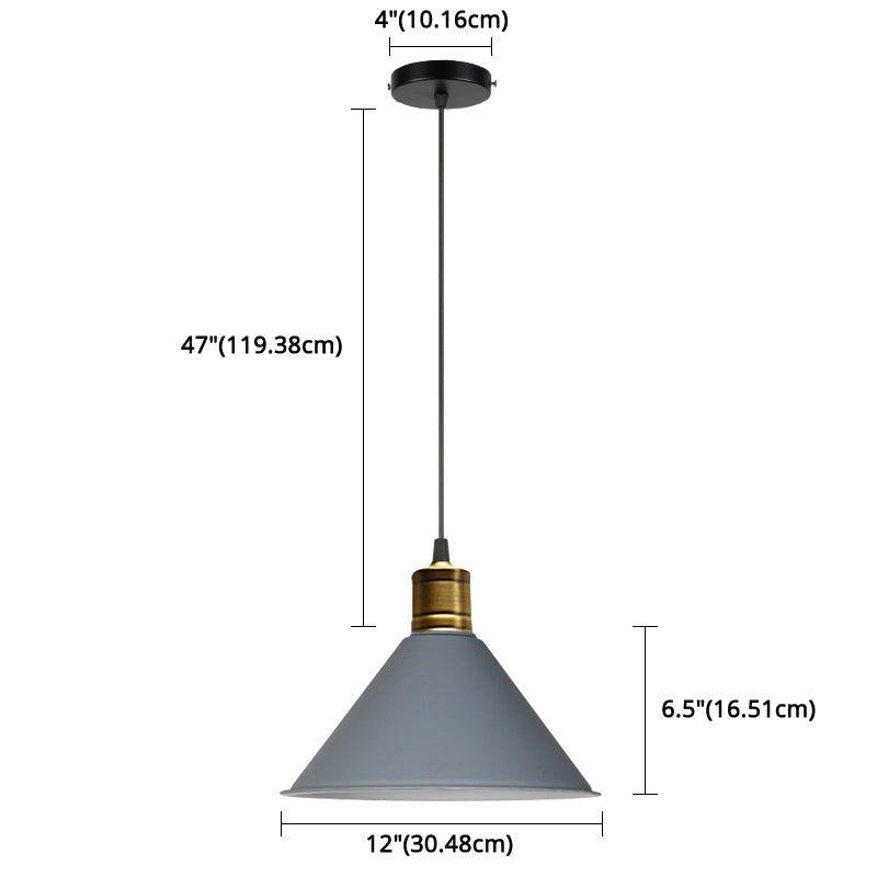 Metal Tapered Hanging Light Nordic Modern Style 1 Light Restaurant Ceiling Pendant Lamp Clearhalo 'Art Deco Pendants' 'Black' 'Cast Iron' 'Ceiling Lights' 'Ceramic' 'Crystal' 'Industrial Pendants' 'Industrial' 'Metal' 'Middle Century Pendants' 'Pendant Lights' 'Pendants' 'Rustic Pendants' 'Tiffany' Lighting' 2588771
