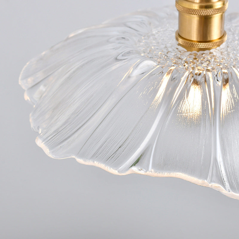 Retro Industrial Ceiling Pendant 1 Light Clear Glass Pendant Light for Kitchen Clearhalo 'Ceiling Lights' 'Glass shade' 'Glass' 'Industrial Pendants' 'Industrial' 'Middle Century Pendants' 'Pendant Lights' 'Pendants' 'Tiffany' Lighting' 2588900
