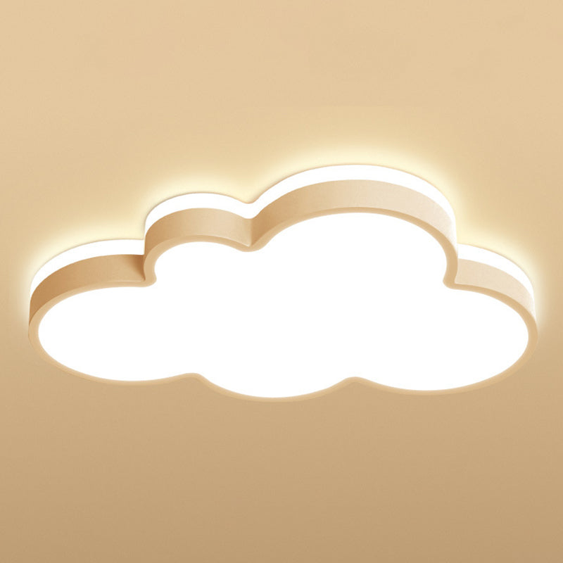 Cloud Flush Light Fixtures 1 Light Acrylic Minimalist Flush Mount Ceiling Light Fixture Clearhalo 'Ceiling Lights' 'Close To Ceiling Lights' 'Close to ceiling' 'Flush mount' Lighting' 2589299