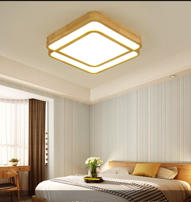 Square Semi Flush Chandelier Contemporary Acrylic Ceiling Mounted Fixture for Living Room Clearhalo 'Ceiling Lights' 'Close To Ceiling Lights' 'Close to ceiling' 'Flush mount' Lighting' 2589562