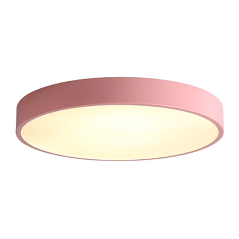 Disk Flush Mount Ceiling Light Minimalism Acrylic Ceiling Mount Light Fixture for Bedroom Clearhalo 'Ceiling Lights' 'Close To Ceiling Lights' 'Close to ceiling' 'Flush mount' Lighting' 2590588