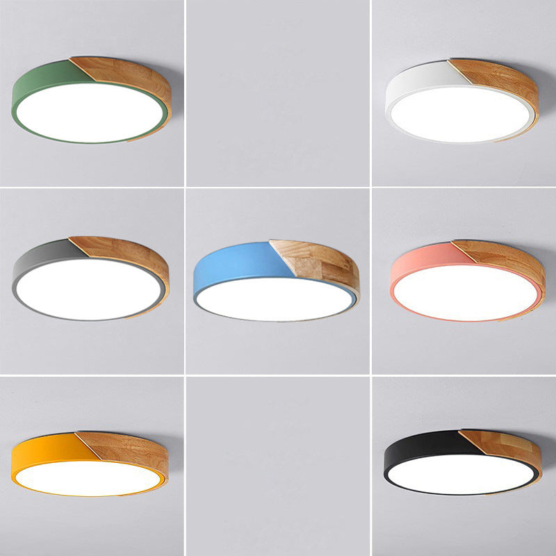 Round Flush Mount Light Fixtures Contemporary Acrylic Ceiling Light Fixtures for Bedroom Clearhalo 'Ceiling Lights' 'Close To Ceiling Lights' 'Close to ceiling' 'Flush mount' Lighting' 2590623