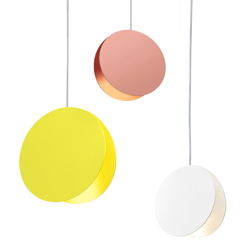 Shell Inspired Round Pendant Lamp Macaron Style Metal 1-Light Diner Ceiling Light Clearhalo 'Ceiling Lights' 'Modern Pendants' 'Modern' 'Pendant Lights' 'Pendants' Lighting' 2593268