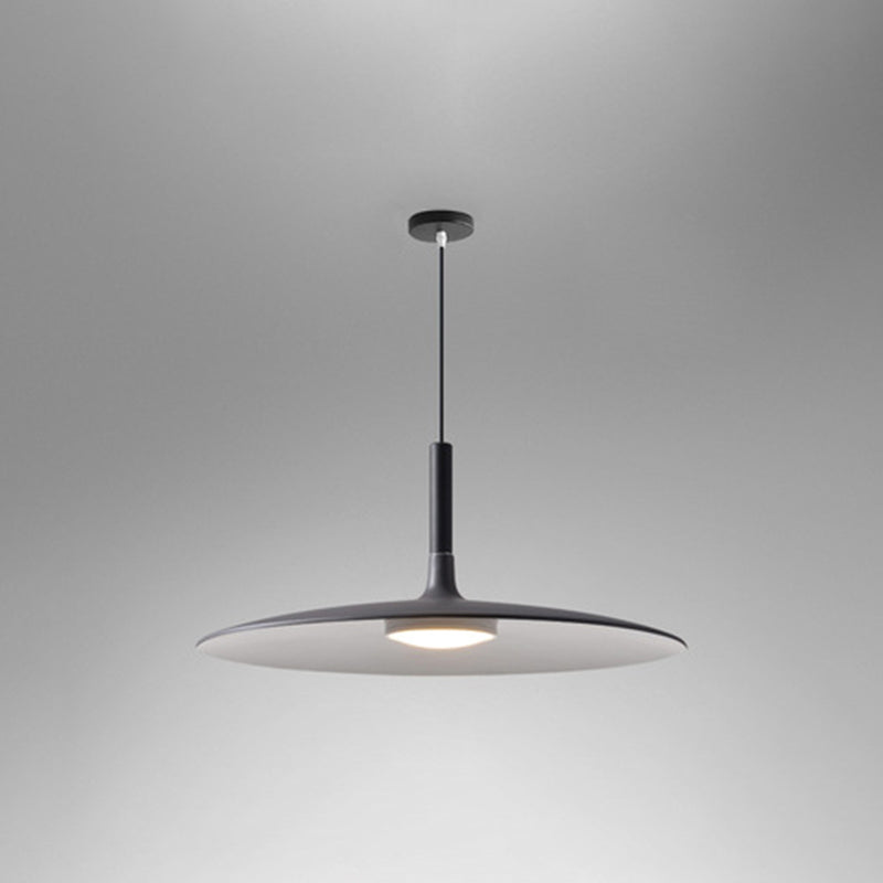 Flying Saucer LED Suspension Lamp Novelty Minimalist Metal Restaurant Hanging Pendant Coffee 10" Clearhalo 'Ceiling Lights' 'Modern Pendants' 'Modern' 'Pendant Lights' 'Pendants' Lighting' 2593378