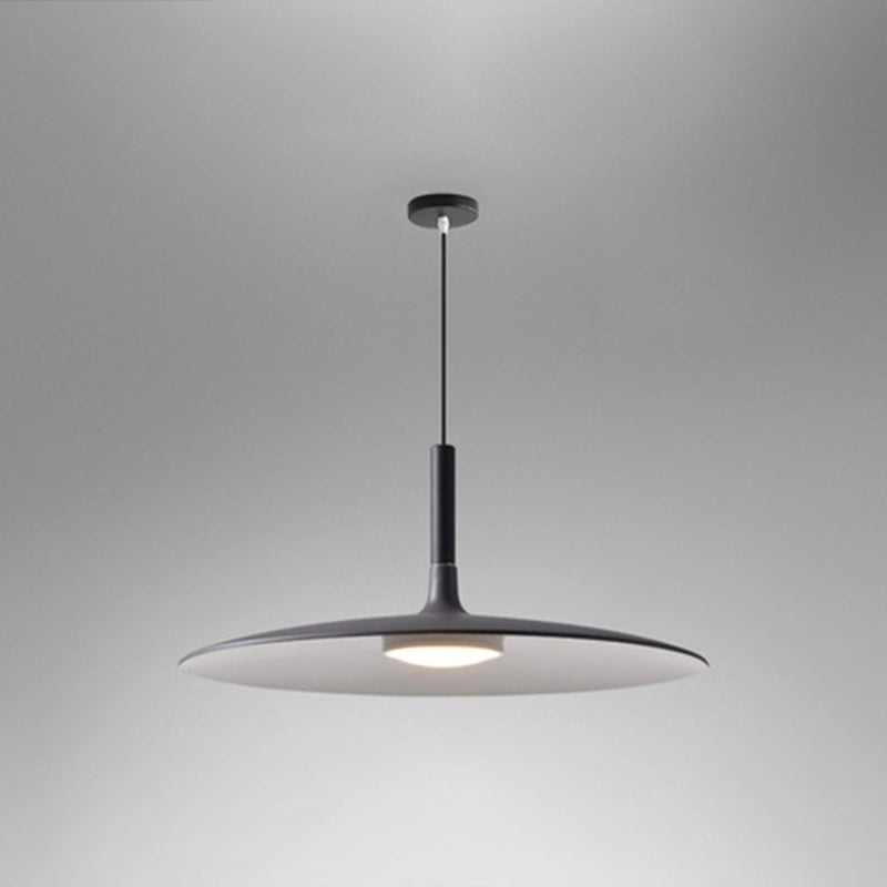 Flying Saucer LED Suspension Lamp Novelty Minimalist Metal Restaurant Hanging Pendant Coffee 14" Clearhalo 'Ceiling Lights' 'Modern Pendants' 'Modern' 'Pendant Lights' 'Pendants' Lighting' 2593380
