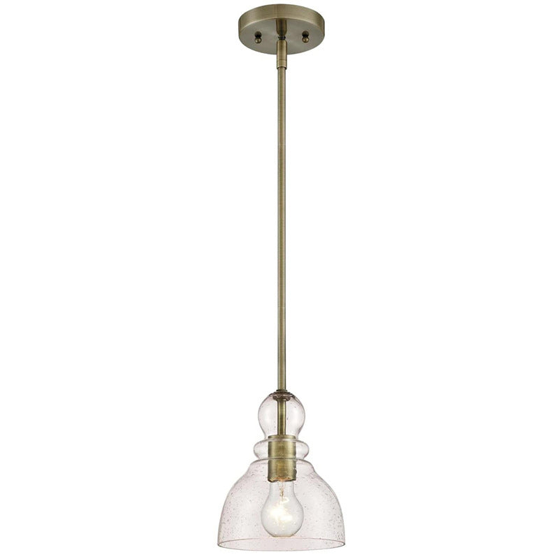Industrial Gourd Shaped Suspension Light Fixture 1-Bulb Seeded Glass Pendant Light for Diner Bar Clearhalo 'Art Deco Pendants' 'Black' 'Cast Iron' 'Ceiling Lights' 'Ceramic' 'Crystal' 'Industrial Pendants' 'Industrial' 'Metal' 'Middle Century Pendants' 'Pendant Lights' 'Pendants' 'Rustic Pendants' 'Tiffany' Lighting' 2593826