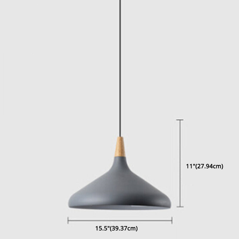 Multi Color Optional Simplicity Pendant Light Nordic Macaroon Aluminum Lampshade 1-Light Hanging Light for Kitchen Clearhalo 'Ceiling Lights' 'Modern Pendants' 'Modern' 'Pendant Lights' 'Pendants' Lighting' 2594389