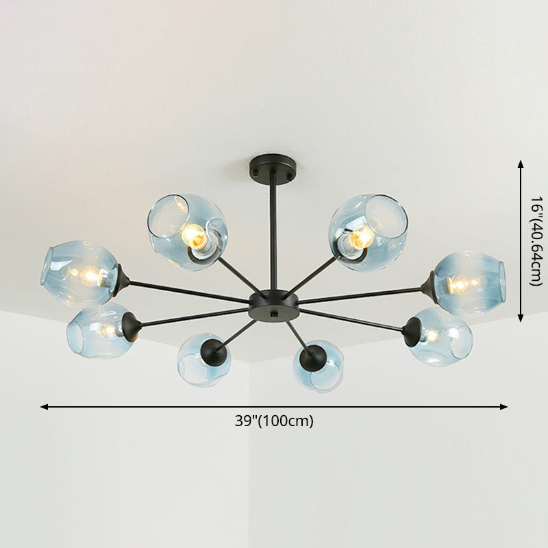 Whiskey Glass Shape Branch Suspended Light Contemporary Simplicity Hanging Lamp for Living Room Clearhalo 'Ceiling Lights' 'Chandeliers' 'Modern Chandeliers' 'Modern' Lighting' 2600214