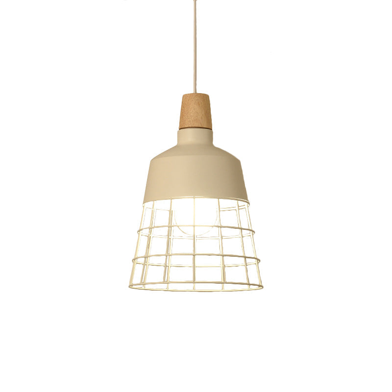 Black/White Bowl/Cone Shade Hanging Light Lamp Loft Metal 1 Head Pendant Lamp for Dining Table Clearhalo 'Art Deco Pendants' 'Black' 'Cast Iron' 'Ceiling Lights' 'Ceramic' 'Crystal' 'Industrial Pendants' 'Industrial' 'Metal' 'Middle Century Pendants' 'Pendant Lights' 'Pendants' 'Rustic Pendants' 'Tiffany' Lighting' 260029