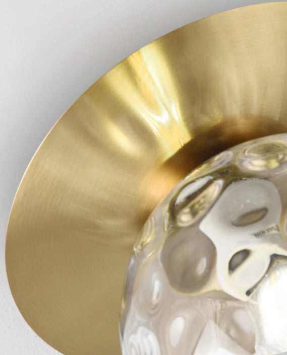 Sphere Semi Flush Chandelier Contemporary Frosted Glass Ceiling Mount Light Fixture for Hallway Clearhalo 'Ceiling Lights' 'Close To Ceiling Lights' 'Close to ceiling' 'Semi-flushmount' Lighting' 2602460