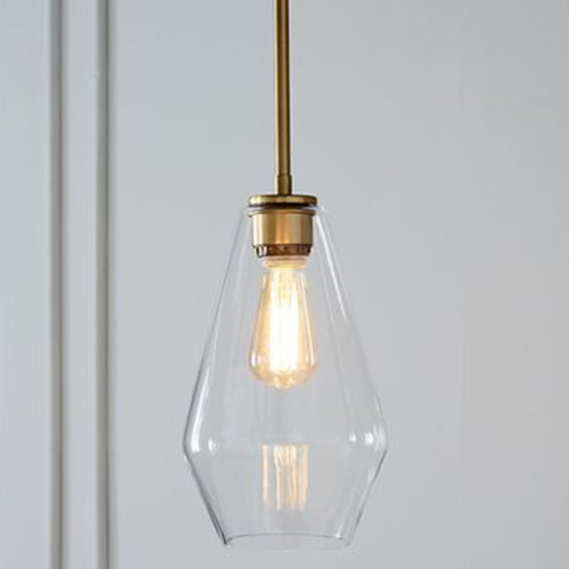 Minimalism Hanging Ceiling Light Cup-Shape Pendant Lighting Fixture with Glass Shade Clearhalo 'Ceiling Lights' 'Pendant Lights' 'Pendants' Lighting' options 2602828