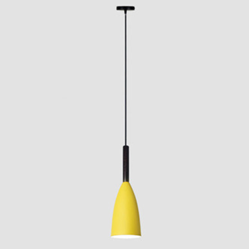 Bottle Pendant Ceiling Light Simplicity Style Metal Ceiling Pendant Lamp for Dinning Room Yellow Clearhalo 'Ceiling Lights' 'Pendant Lights' 'Pendants' Lighting' 2604204