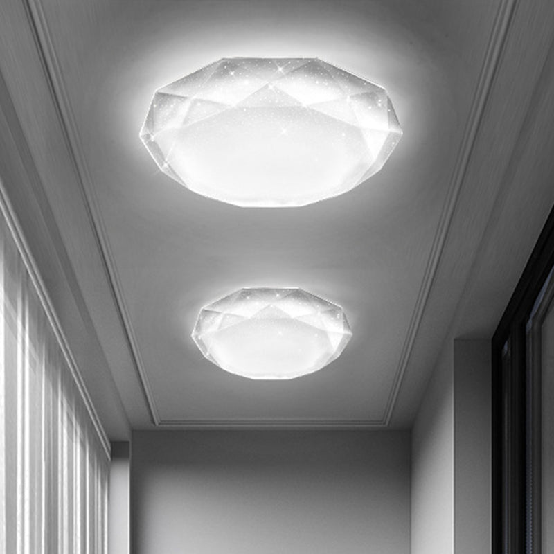 Geometric Flush Mount Ceiling Light Fixture Contemporary Acrylic Ceiling Light Fixtures for Bedroom Clearhalo 'Ceiling Lights' 'Close To Ceiling Lights' 'Lighting' 2605714