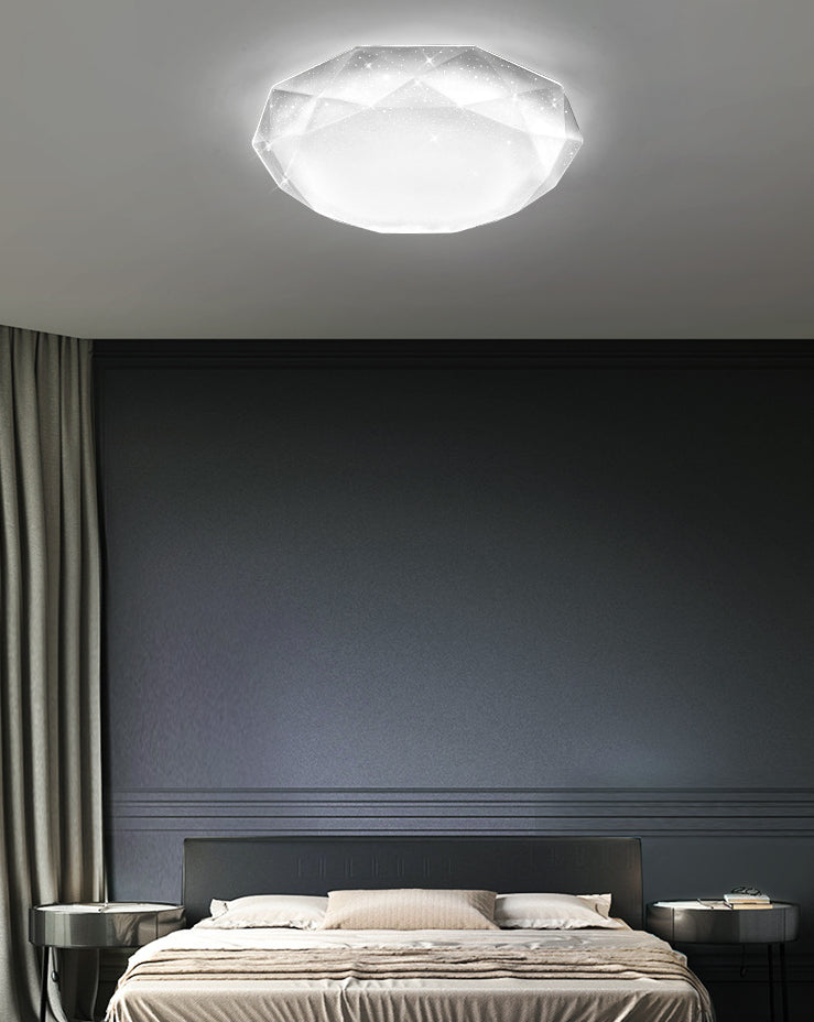 Geometric Flush Mount Ceiling Light Fixture Contemporary Acrylic Ceiling Light Fixtures for Bedroom Clearhalo 'Ceiling Lights' 'Close To Ceiling Lights' 'Lighting' 2605718