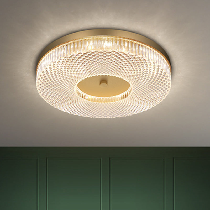 Round Flush Mount Light Fixtures Ultra-Contemporary Crystal Ceiling Light Fixtures for Bedroom Clearhalo 'Ceiling Lights' 'Close To Ceiling Lights' 'Lighting' 2605867