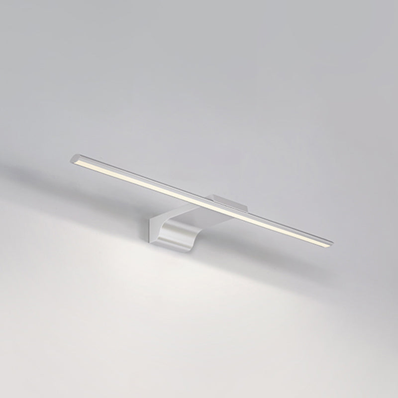 Nordic Vanity Lamp Modern Simplicity LED Wall Mounted Mirror Front for Bathroom White 16" 7" Clearhalo 'Vanity Lights' 'Wall Lights' Lighting' 2616860