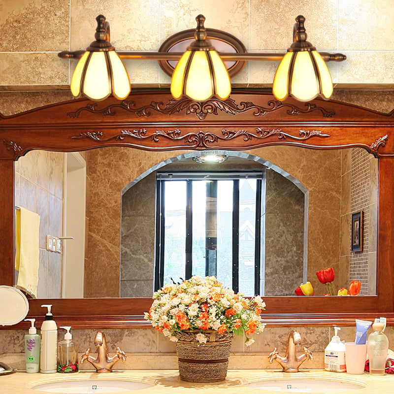 Metal Armed Vanity Light Fixtures Colonial Style Vanity Mirror Lights for Bathroom Clearhalo 'Vanity Lights' 'Wall Lights' Lighting' 2617278