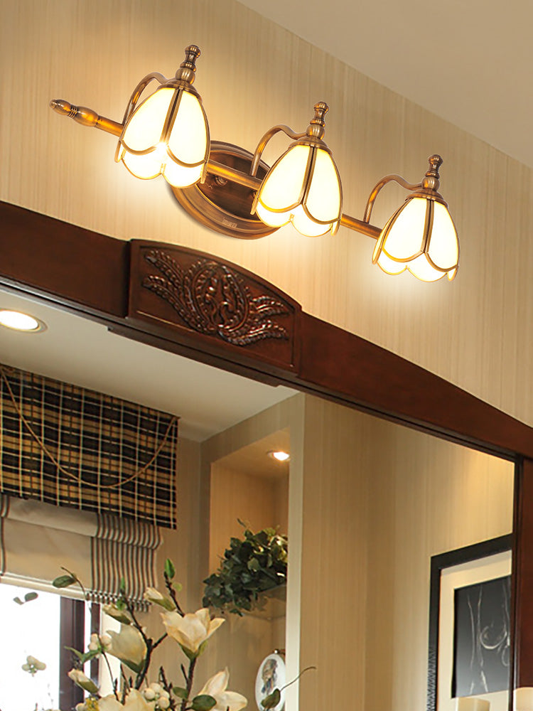 Metal Armed Vanity Light Fixtures Colonial Style Vanity Mirror Lights for Bathroom Clearhalo 'Vanity Lights' 'Wall Lights' Lighting' 2617292