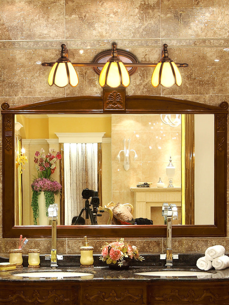 Metal Armed Vanity Light Fixtures Colonial Style Vanity Mirror Lights for Bathroom Clearhalo 'Vanity Lights' 'Wall Lights' Lighting' 2617294