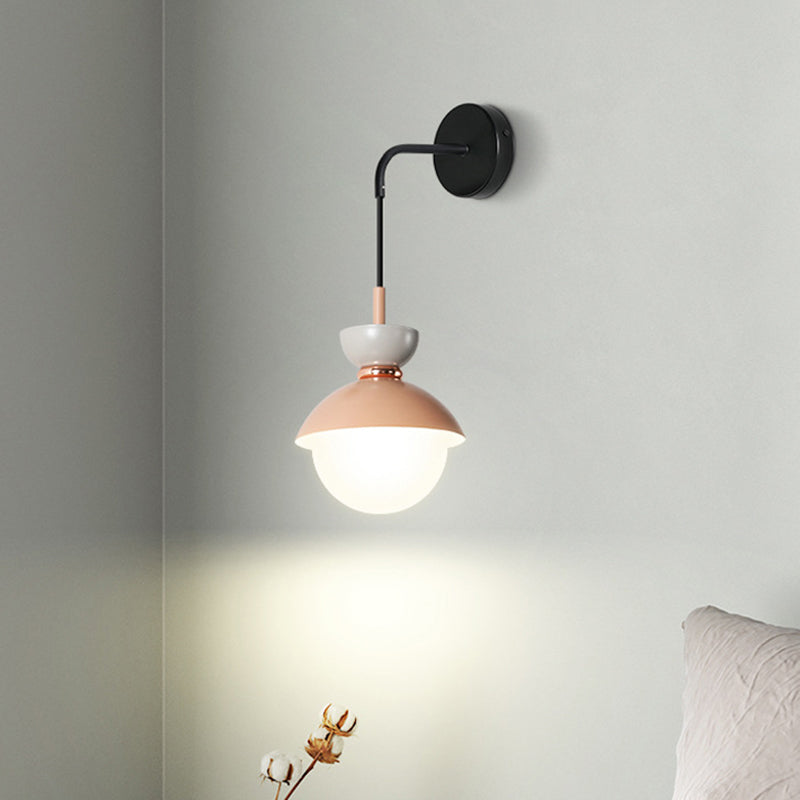 Macaroon Mini Wall Sconce Nordic Colorful Indoor Decoration Wall Lighting for Bedroom Corridor Clearhalo 'Wall Lamps & Sconces' 'Wall Lights' Lighting' 2627794