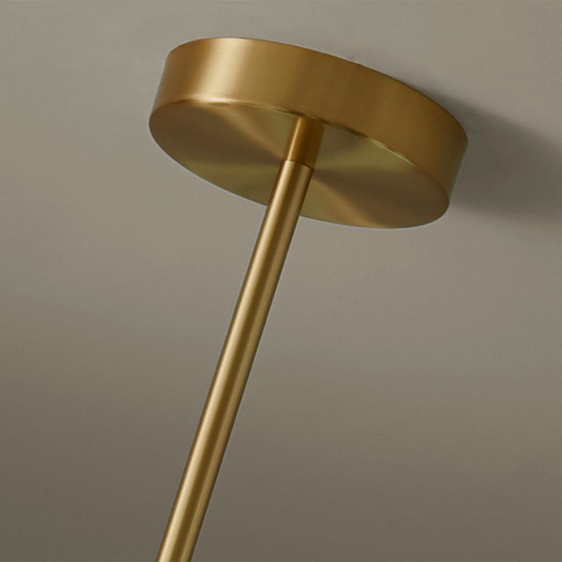Modern Minimalism Linear Gold Island Pendant Lighting Spherical Glass Island Ceiling Light for Dining Table Clearhalo 'Ceiling Lights' 'Island Lights' 'Lighting' 2628657