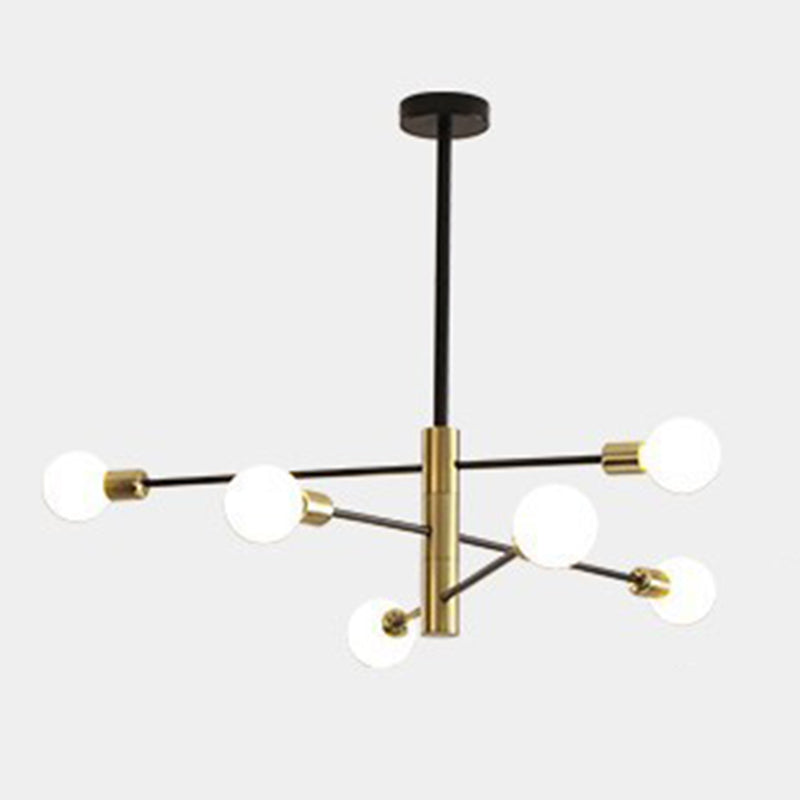 Black Molecular Chandelier Lighting Modern Sphere Glass Hanging Pendant Light for Living Room 6 Black Clearhalo 'Ceiling Lights' 'Chandeliers' Lighting' options 2629786_6559dea9-a760-44d2-a8dd-6940f306678b