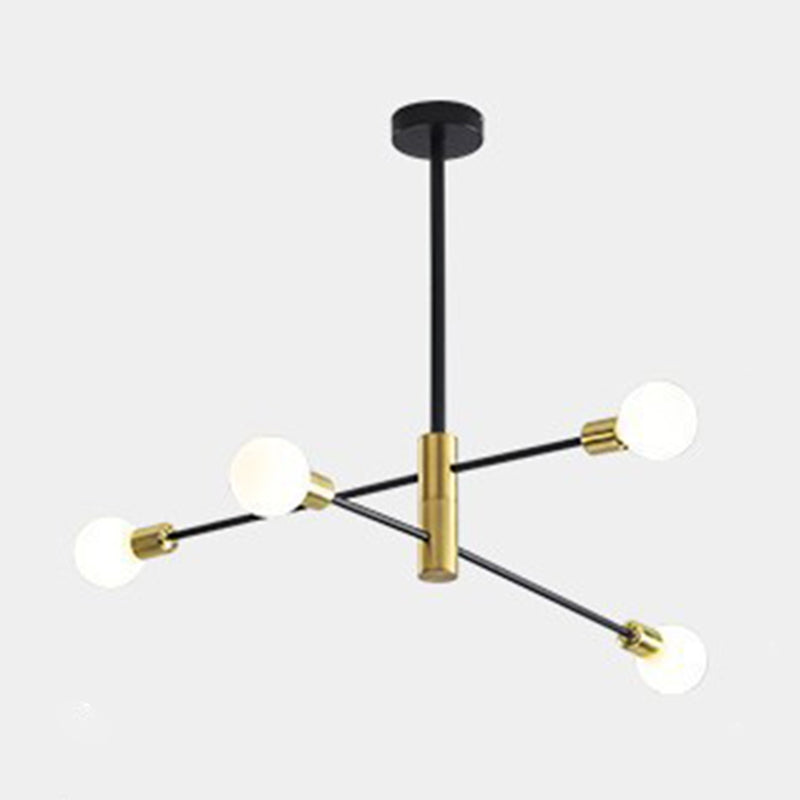 Black Molecular Chandelier Lighting Modern Sphere Glass Hanging Pendant Light for Living Room 4 Black Clearhalo 'Ceiling Lights' 'Chandeliers' Lighting' options 2629787_50810d89-a695-47d6-8d8e-9cfb2cede40a