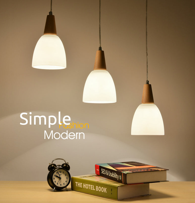Cone Hanging Pendant Lights Modern Simple White Glass Pendant Ceiling Lights for Restaurant Clearhalo 'Ceiling Lights' 'Hogar' 'Iluminaci��n' 'L��mparas Colgantes' 'L��mparas de Techo' 'Pendant Lights' 'Pendants' Lighting' 2630138