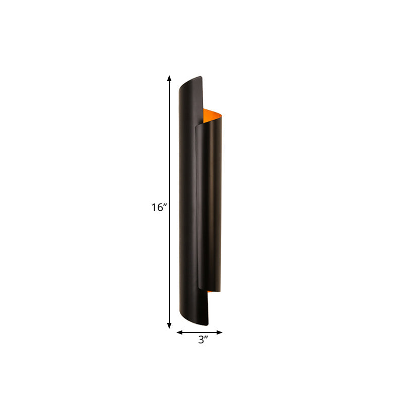 Black/White/Gold Scrolled Wall Lamp Modernist Iron 2-Light Sconce Light Fixture, 16"/21.5"/29.5" Wide Clearhalo 'Wall Lamps & Sconces' 'Wall Lights' Lighting' 269565