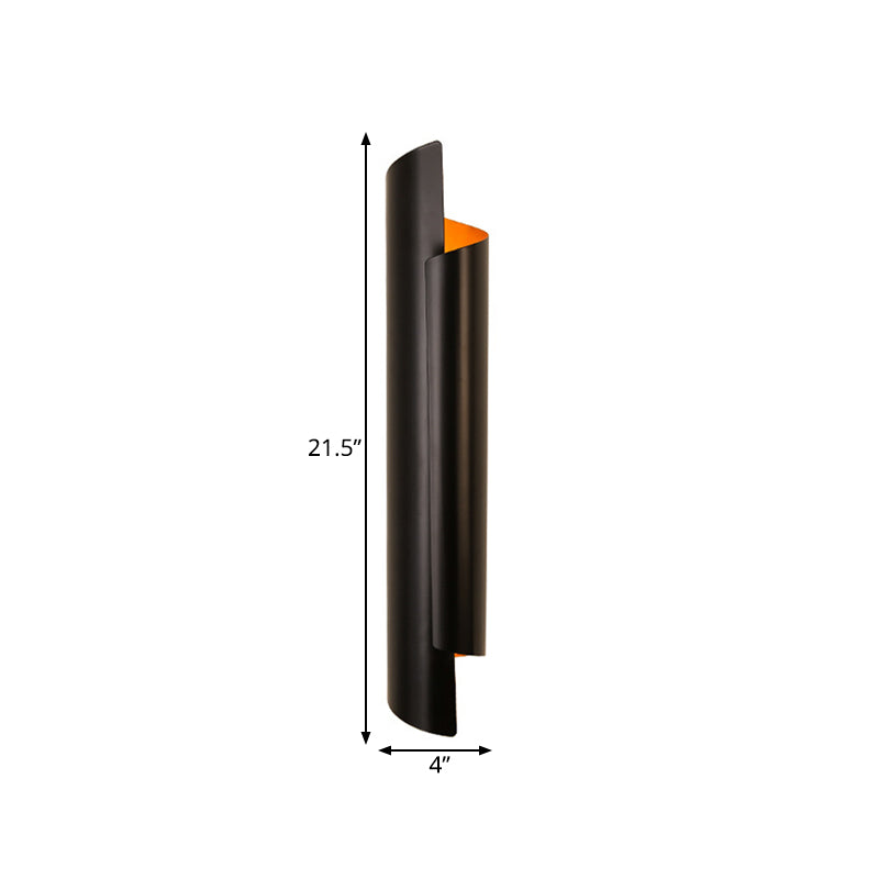 Black/White/Gold Scrolled Wall Lamp Modernist Iron 2-Light Sconce Light Fixture, 16"/21.5"/29.5" Wide Clearhalo 'Wall Lamps & Sconces' 'Wall Lights' Lighting' 269566